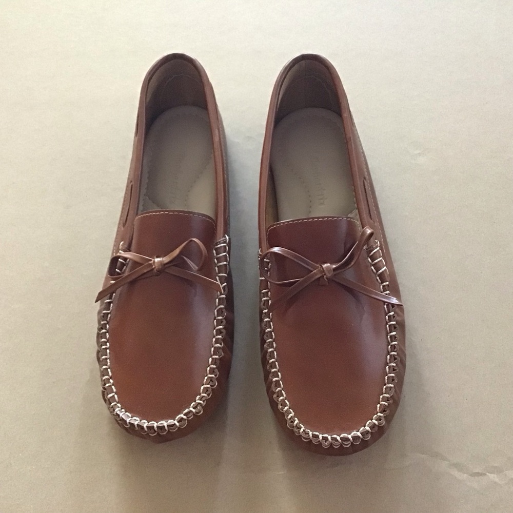 Elephantito Unisex Driver Loafers Natural Brown Size US youth 6 Premium Leather - Picture 2 of 8